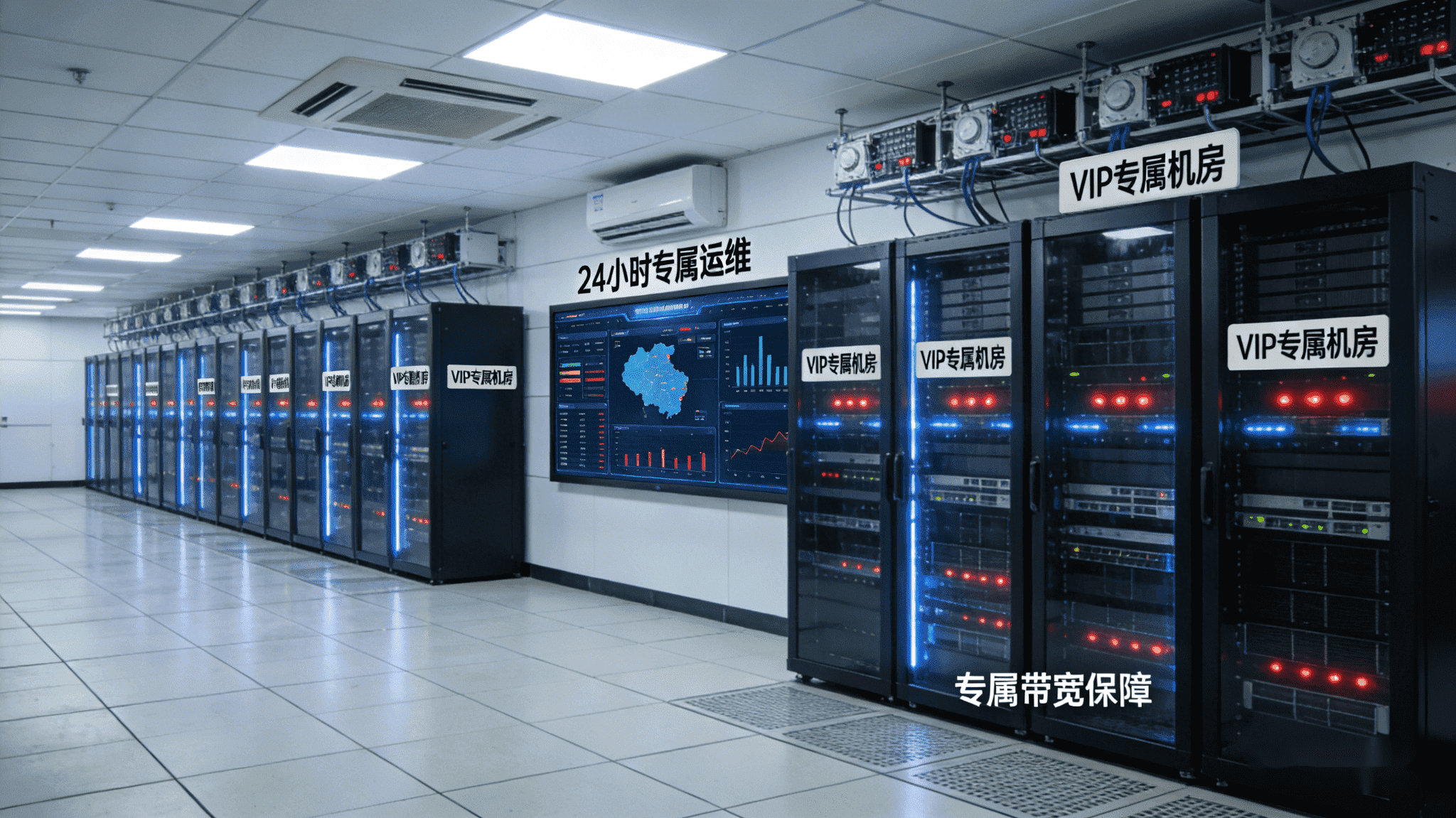 服务器托管机房实景图